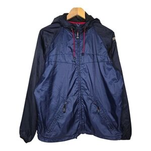 Roots Canada Mens Outdoor Full Zip Hooded Windbreaker Jacket Size Small